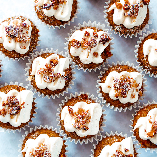 Vegane Mini-Cupcakes Carrot Cake
