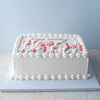 Sheet Cake vegan mit Blumen 