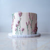 Vegane Torte in flieder