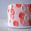 Vegane Torte in rosa und pink