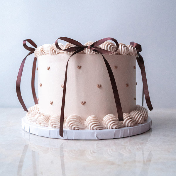 Veganer Ribbon Cake beige