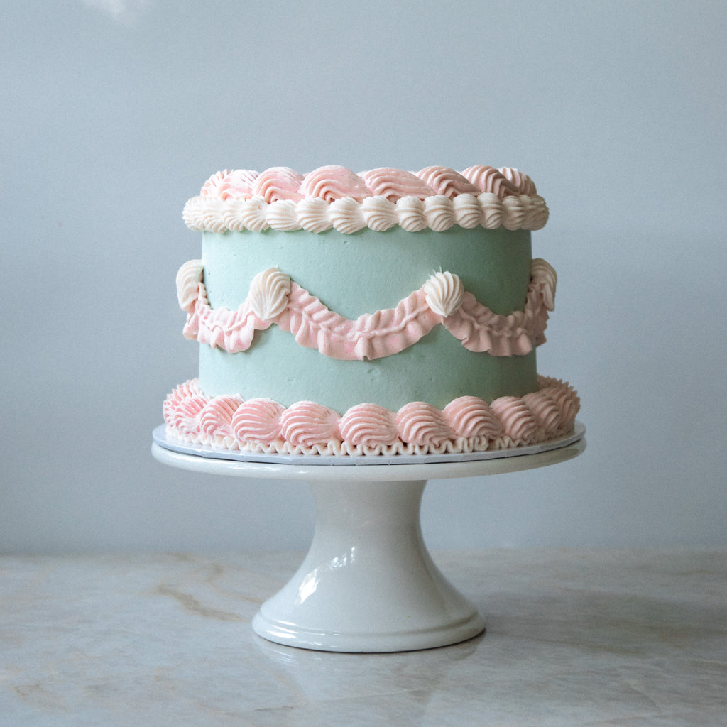 Veganer Vintage Cake in mint
