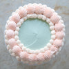 Veganer Vintage Cake in mint-rosa
